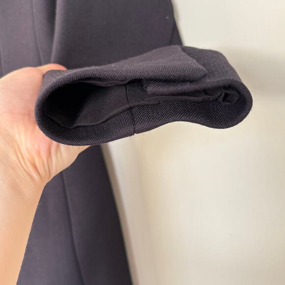 A.L.C. Bishop Blazer Jacket Single Breasted Front Button Wool Navy Blue Size 0 - Picture 3 of 10